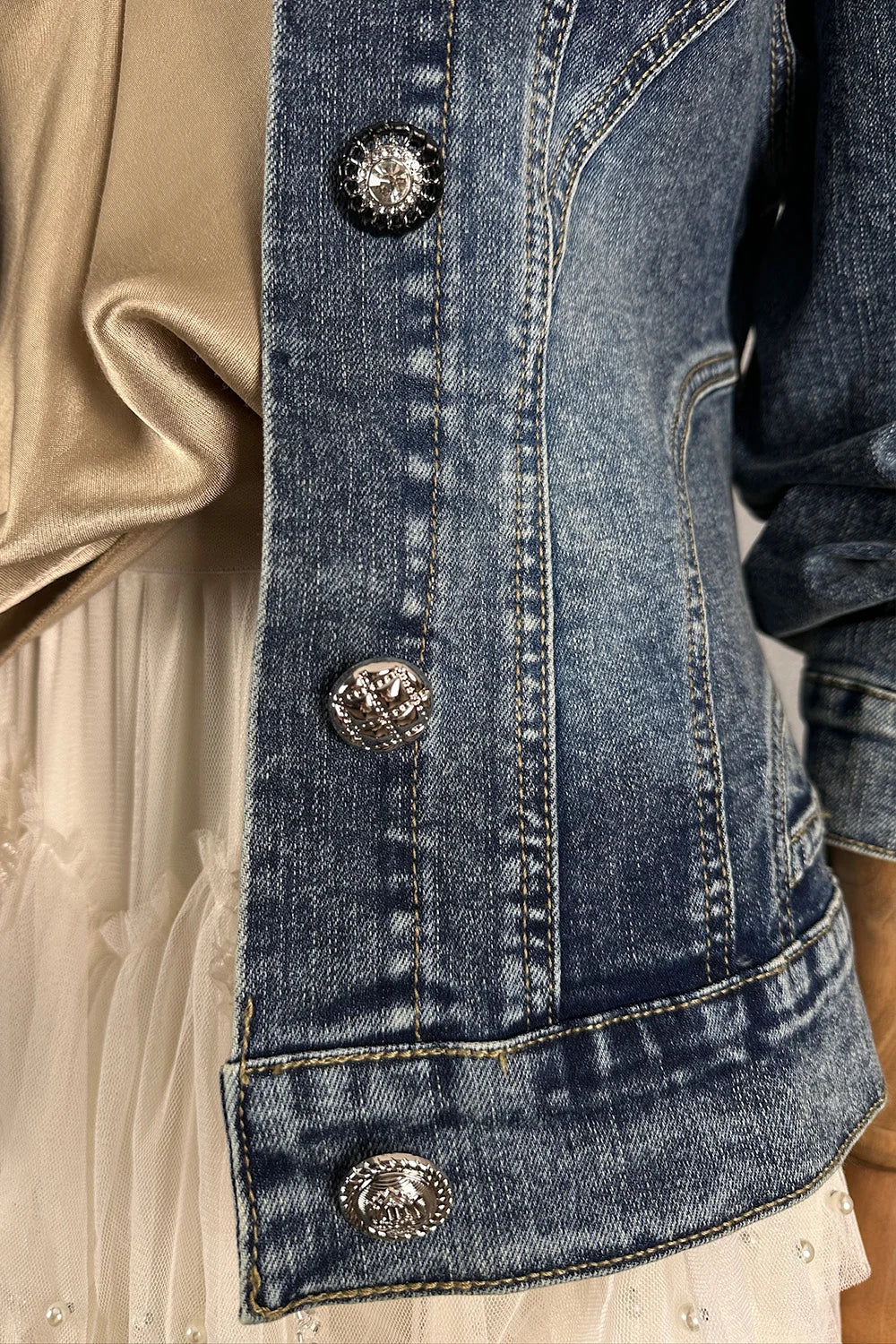 Slim Fit Denim Ceket