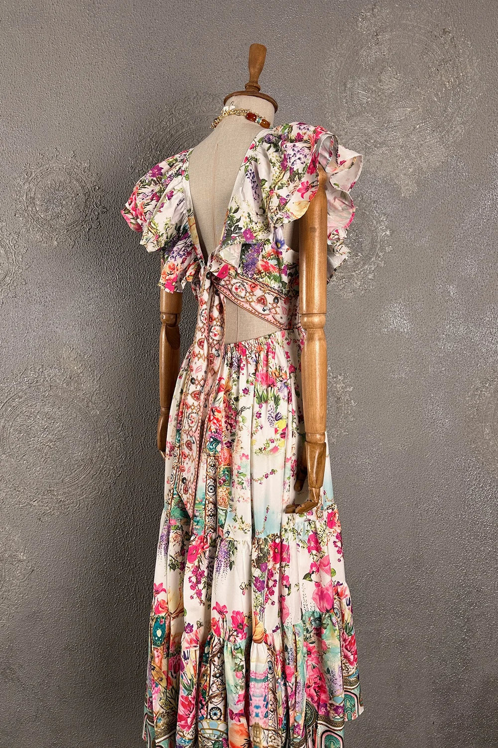 Floral Desenli Romantik Elbise