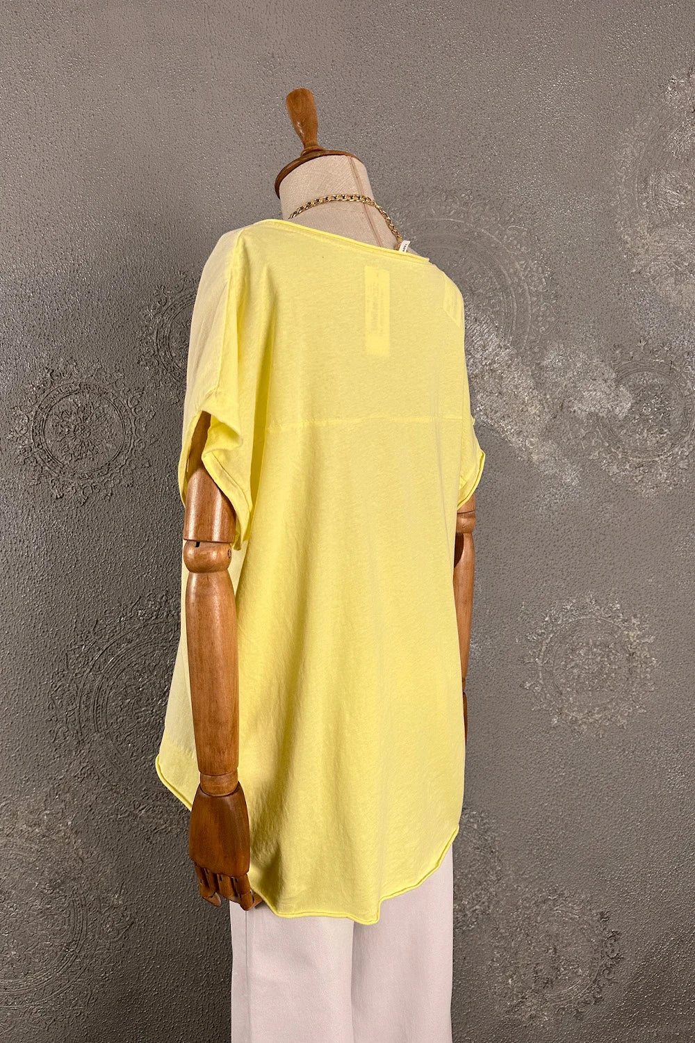 Çiçek Baskılı Oversize T-shirt