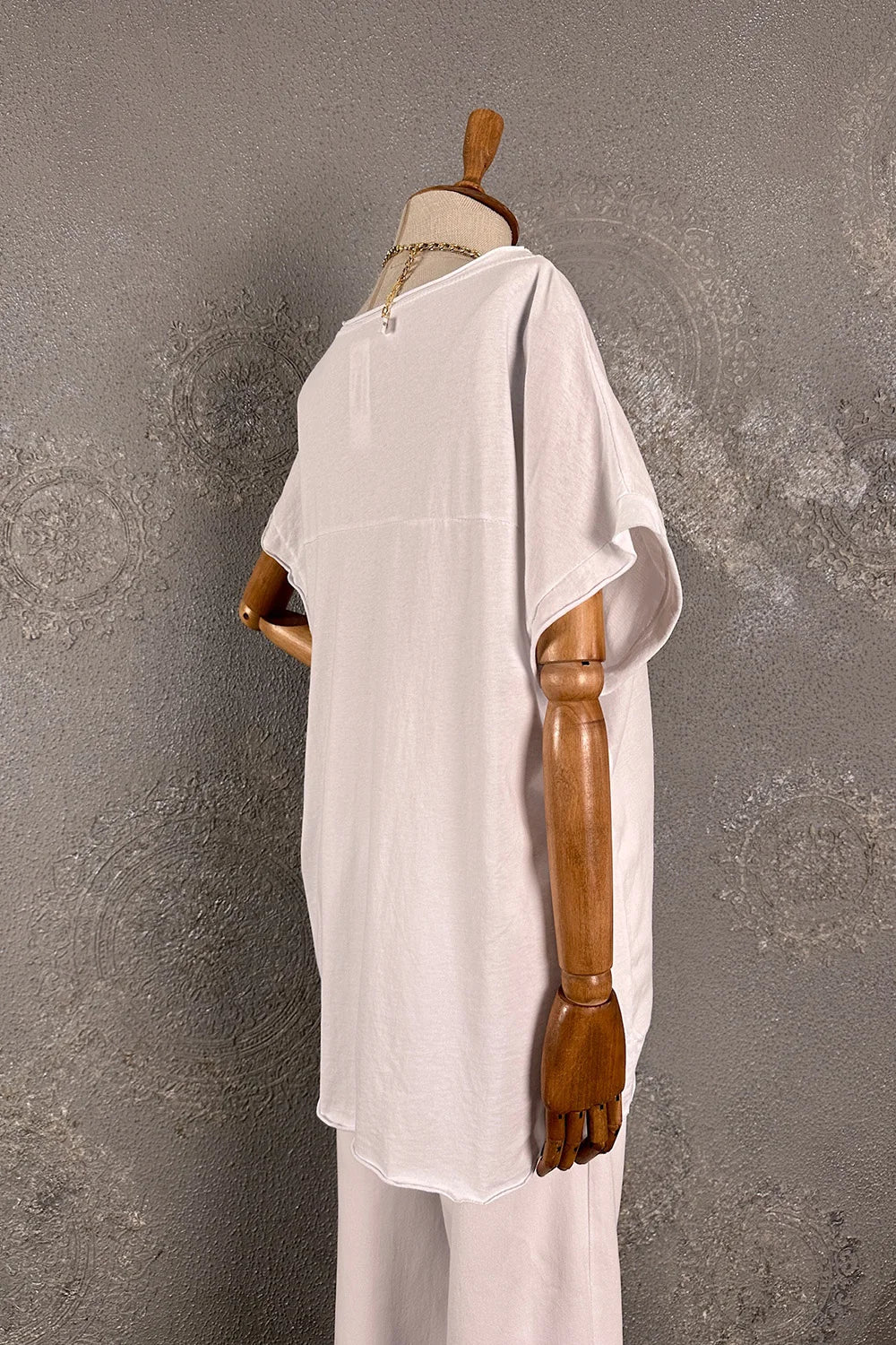 Çiçek Baskılı Oversize T-shirt