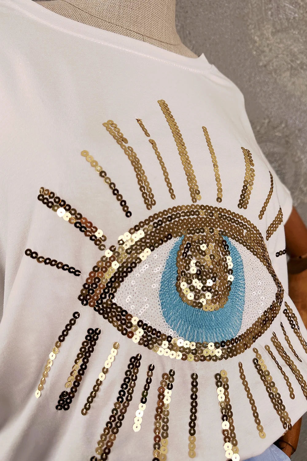 Göz Desenli T-shirt