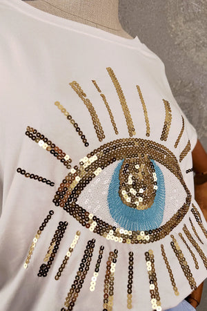 Göz Desenli T-shirt
