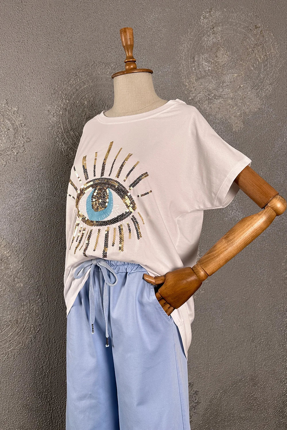 Göz Desenli T-shirt
