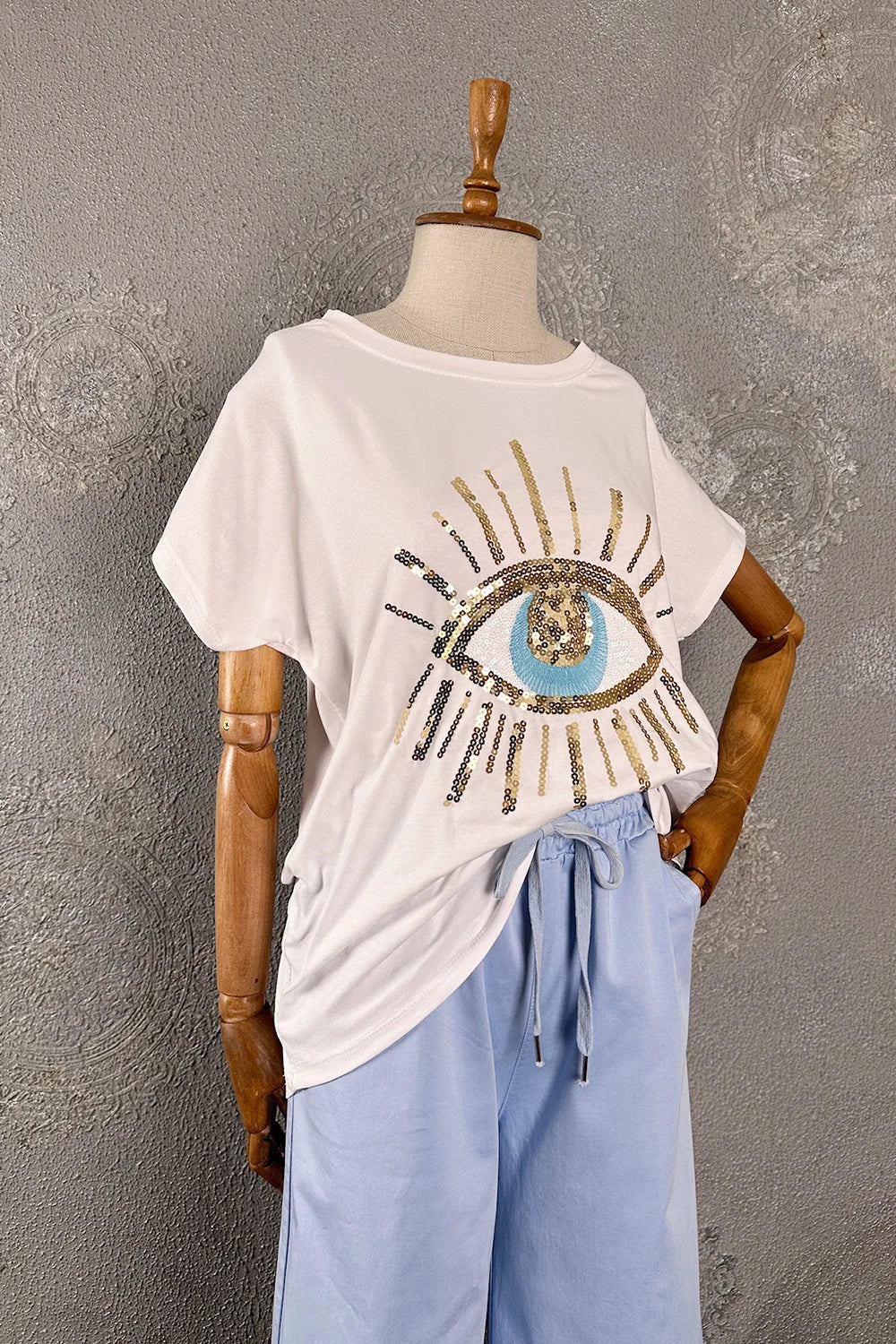 Göz Desenli T-shirt