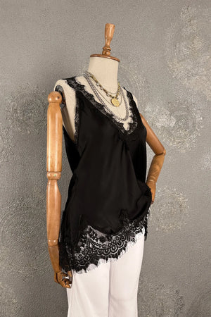Dantelli Saten Bluz