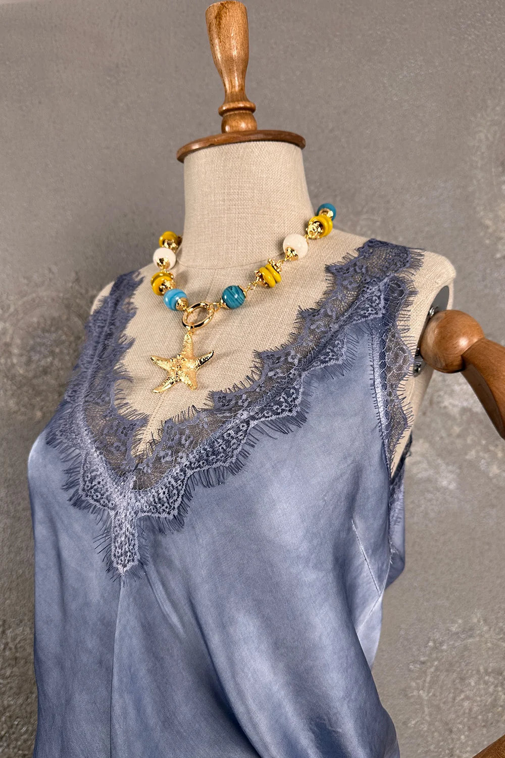 Dantelli Saten Bluz
