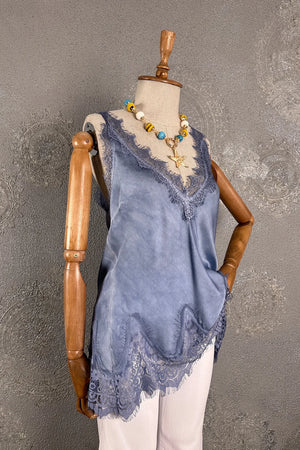 Dantelli Saten Bluz