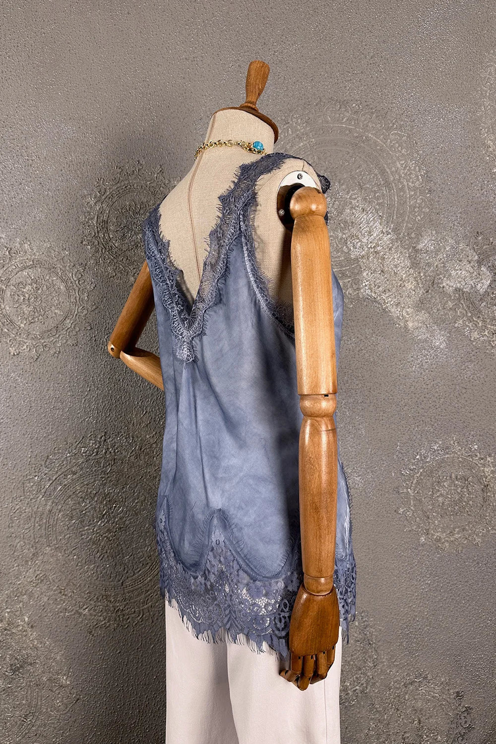 Dantelli Saten Bluz