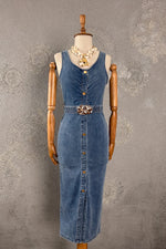 Uzun Denim Elbise