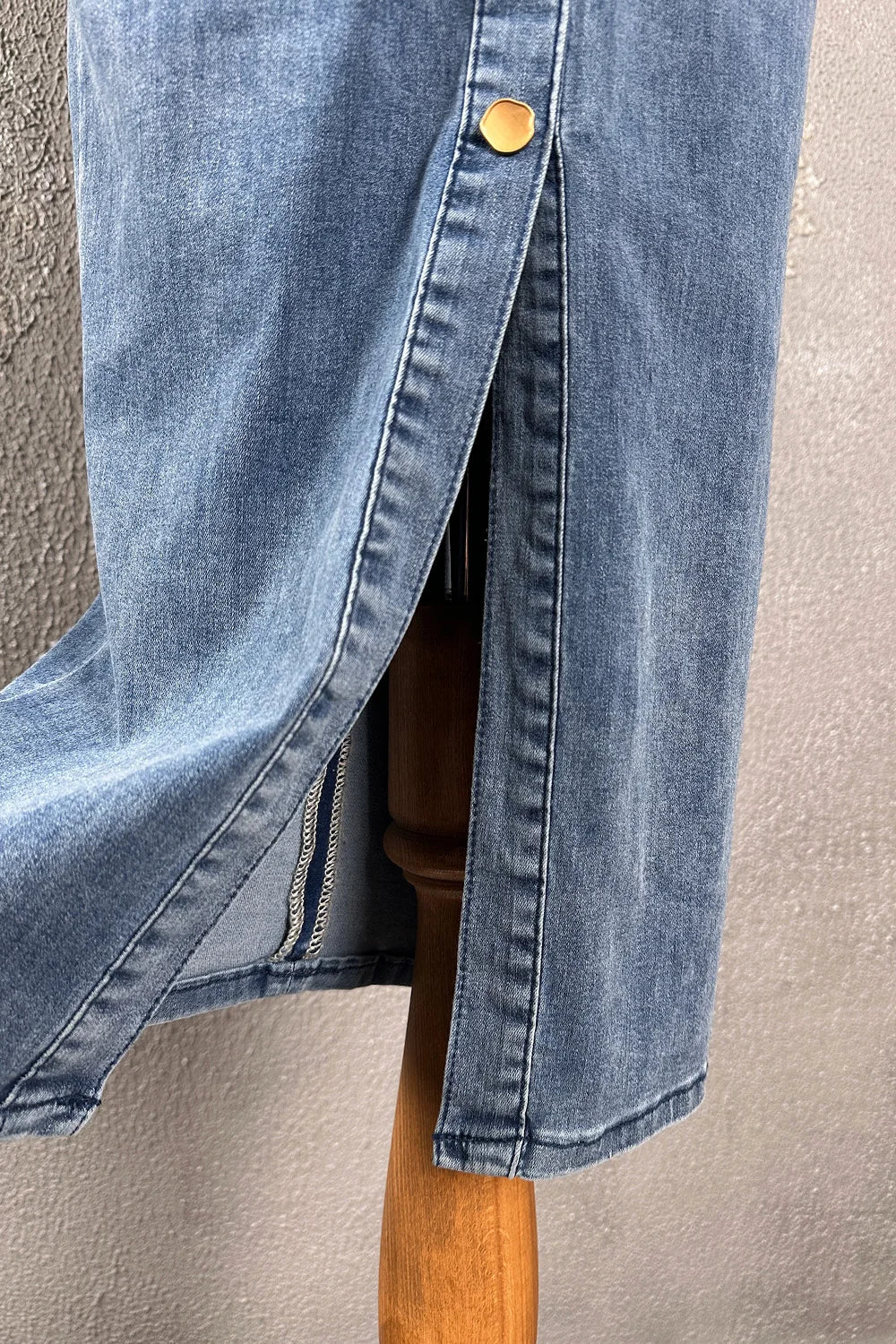 Uzun Denim Elbise