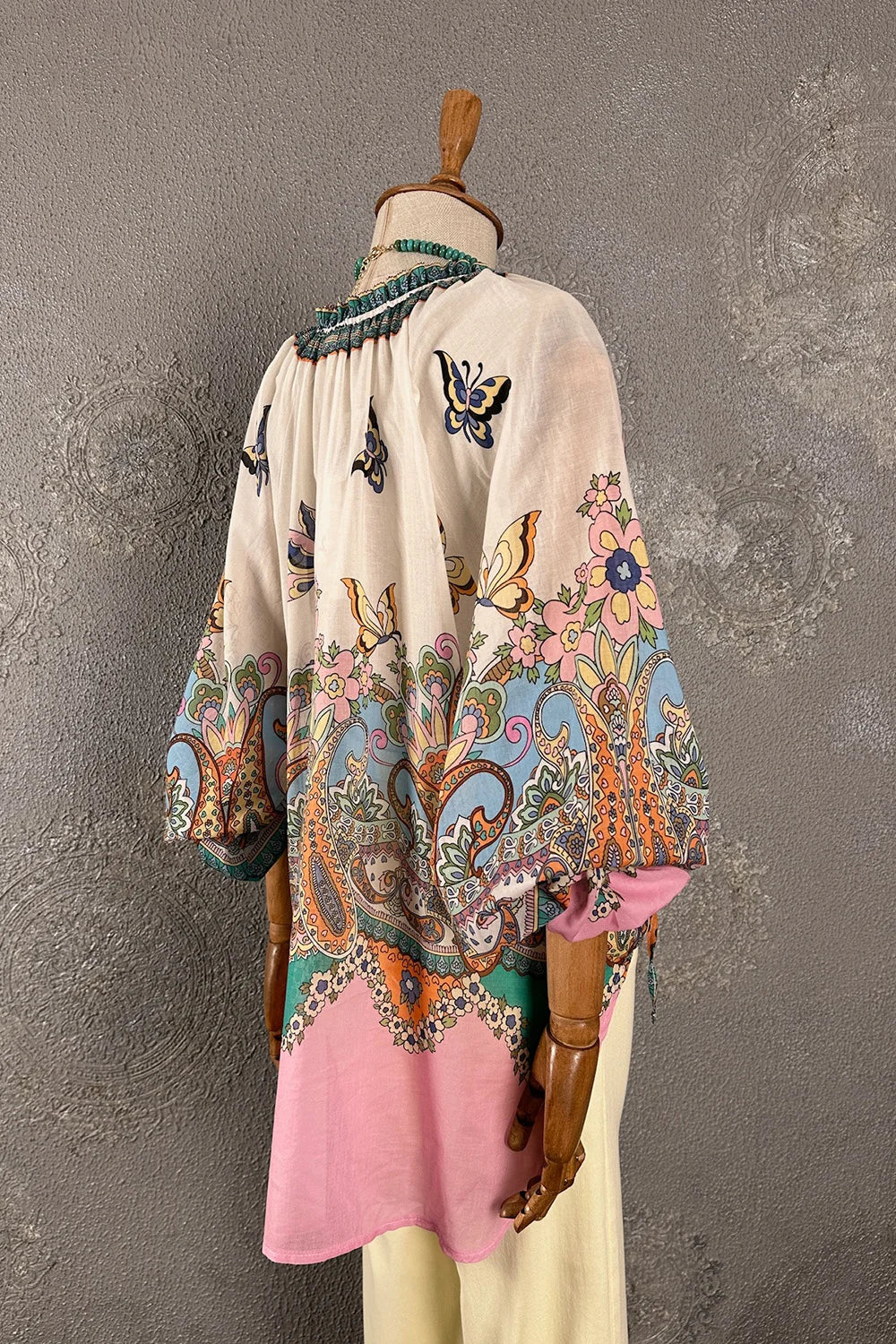Desenli Oversize Bluz