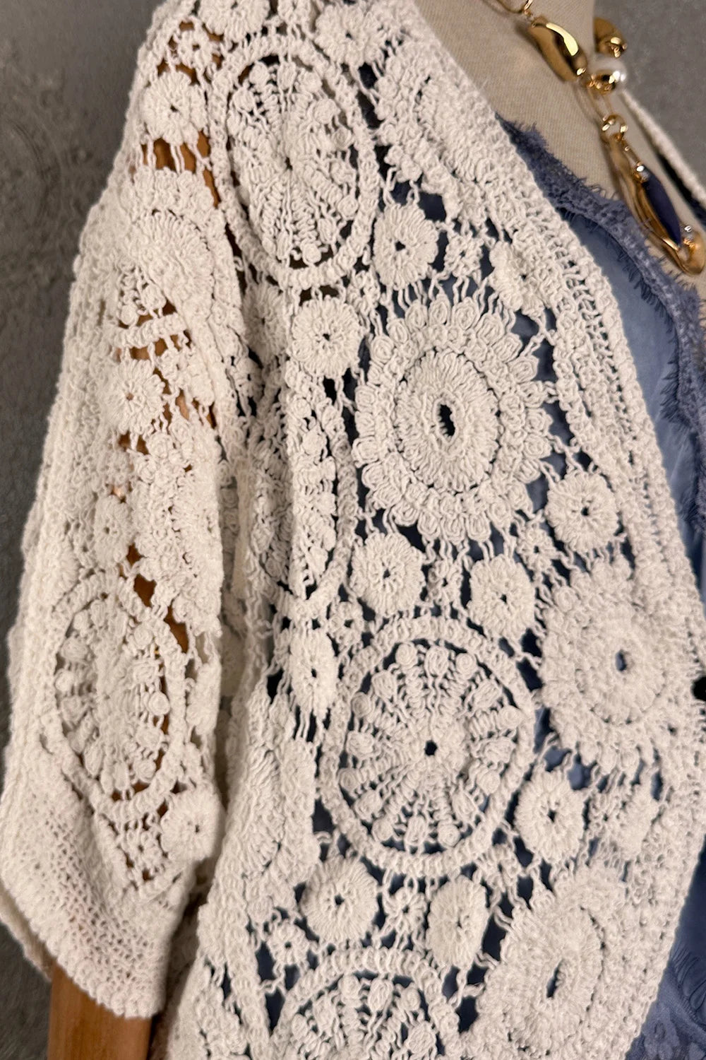 Reglan Kollu Kroşe Hırka