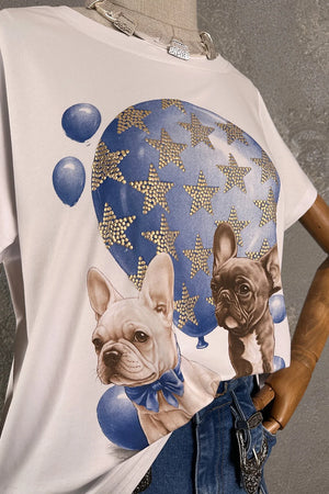Köpek Baskılı T-shirt