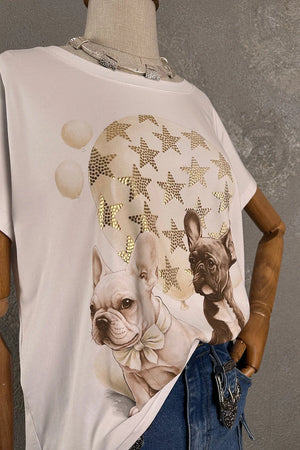 Köpek Baskılı T-shirt
