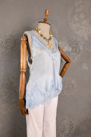 Dantelli Saten Bluz
