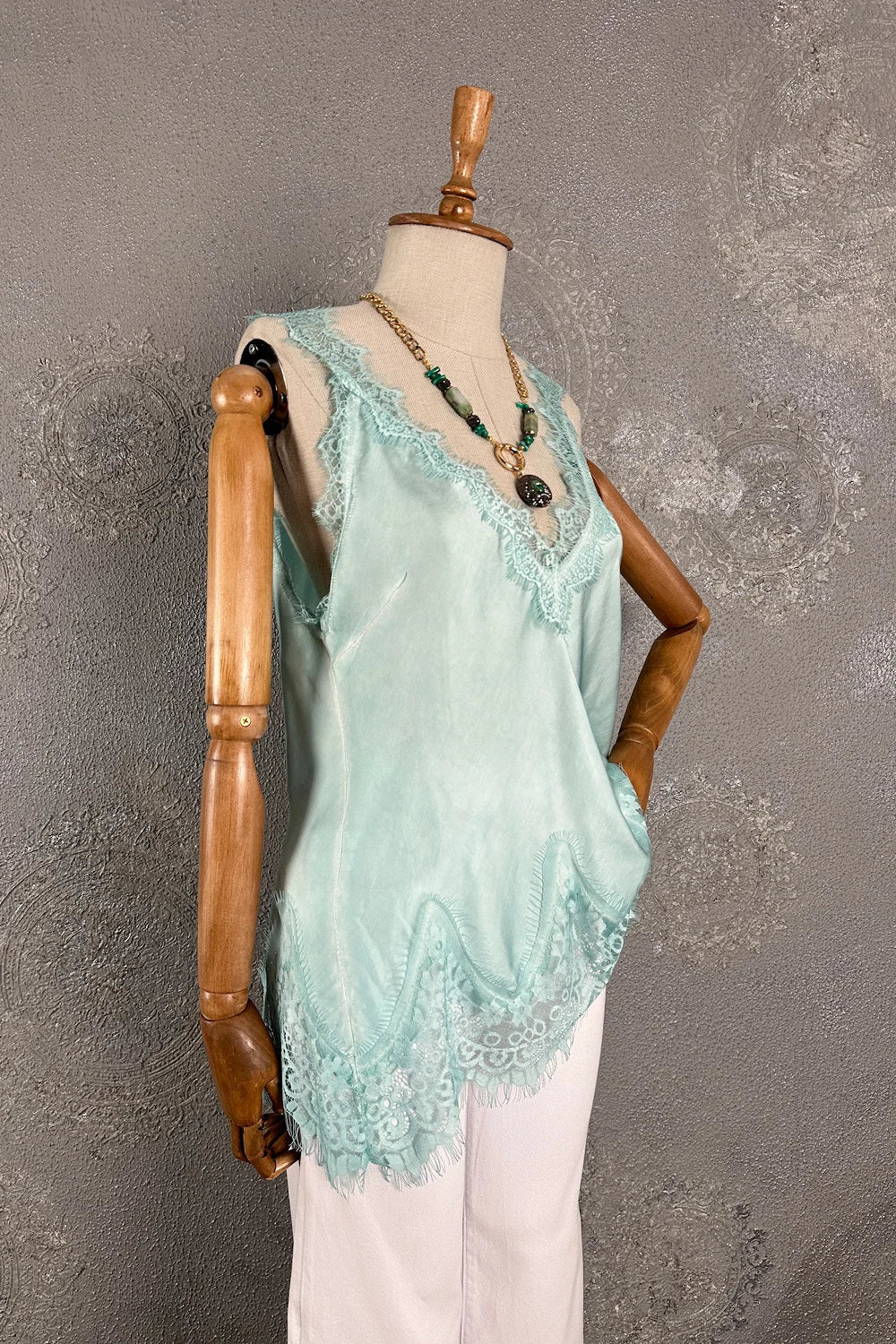 Dantelli Saten Bluz