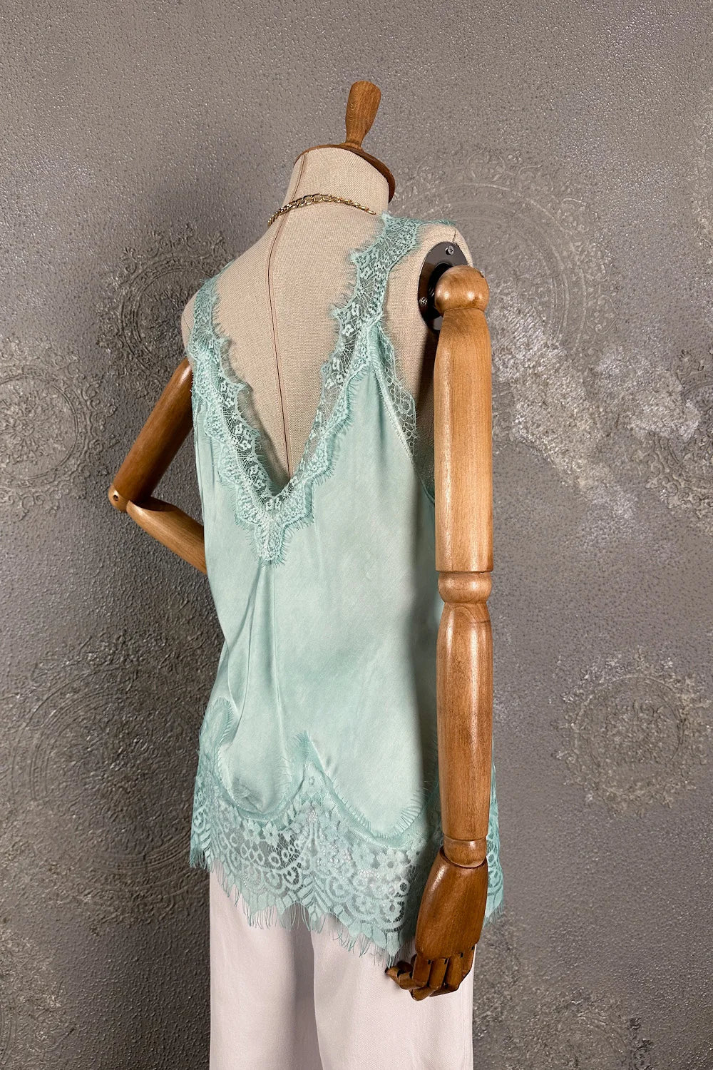 Dantelli Saten Bluz
