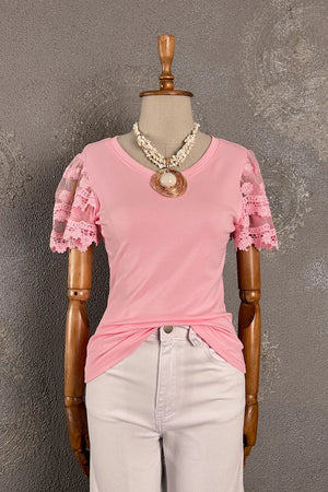 Dantel Detaylı T-shirt