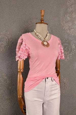 Dantel Detaylı T-shirt