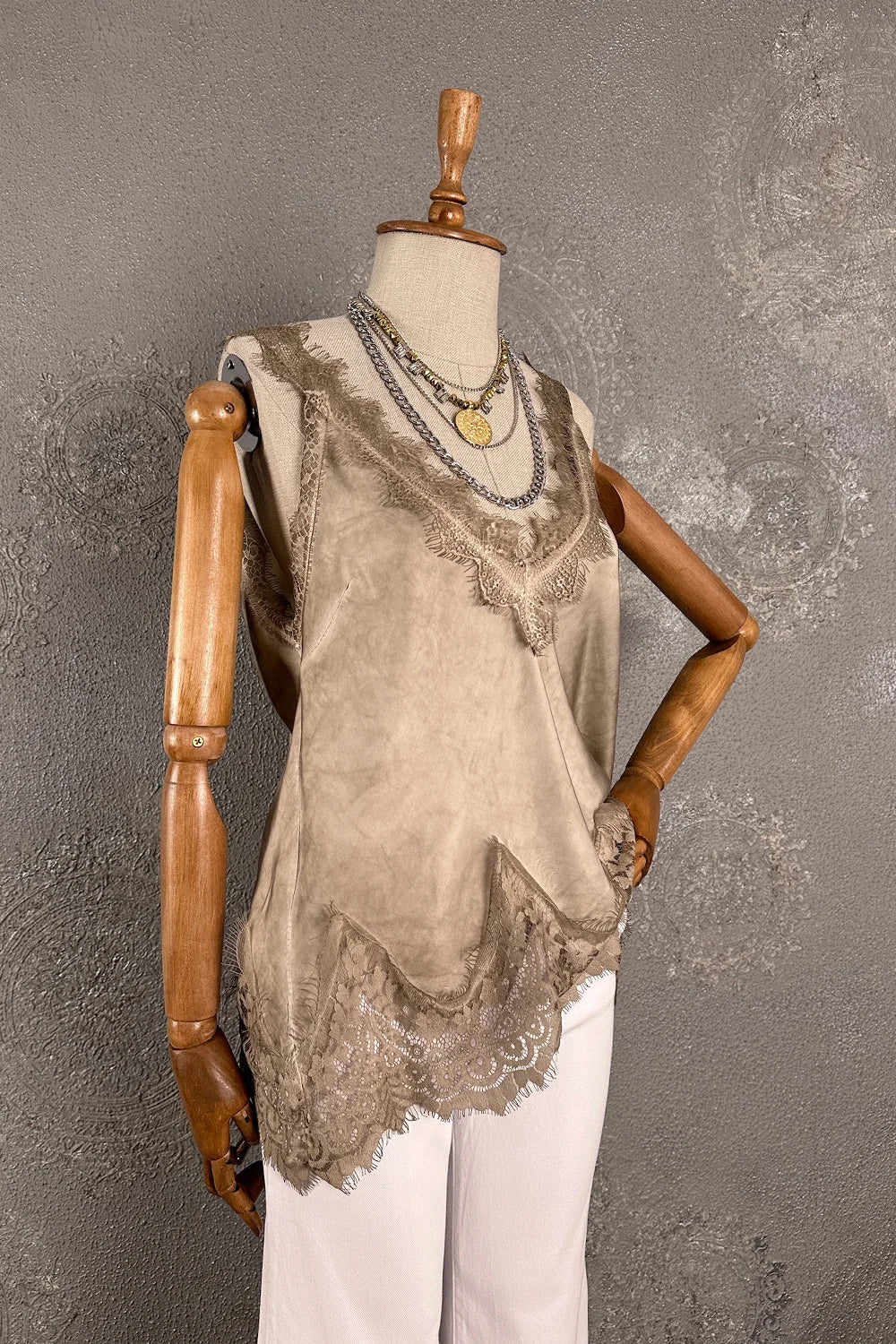 Dantelli Saten Bluz