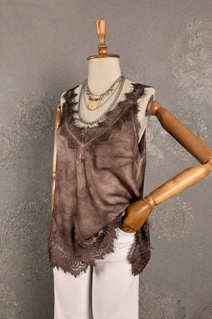 Dantelli Saten Bluz