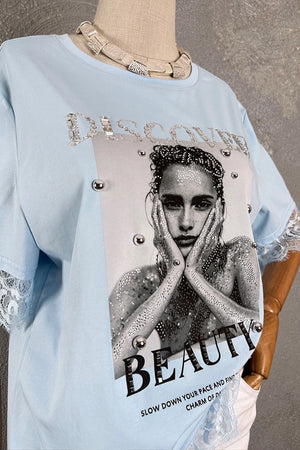 Dantel Detaylı T-shirt
