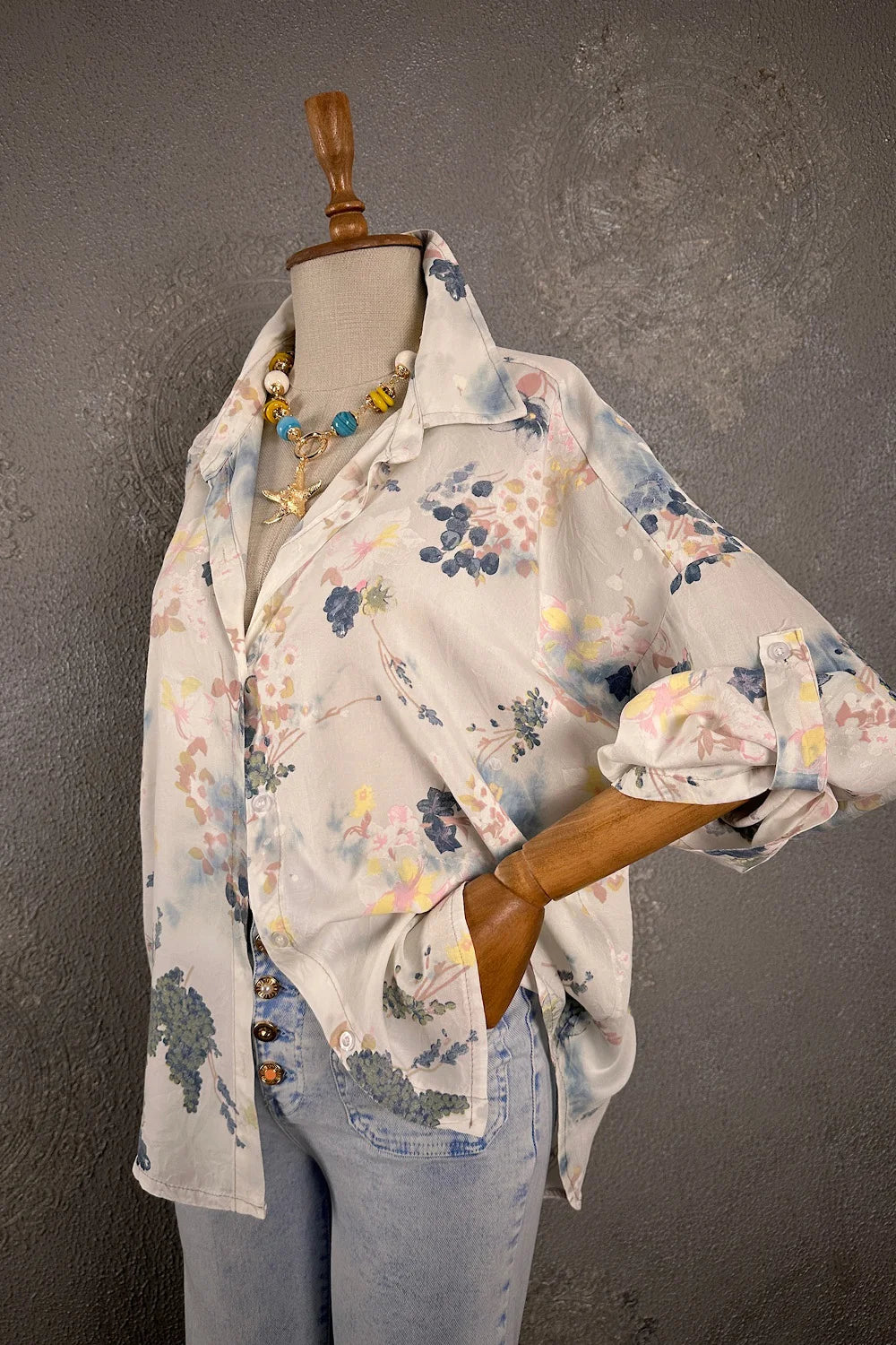 Floral Desenli Gömlek