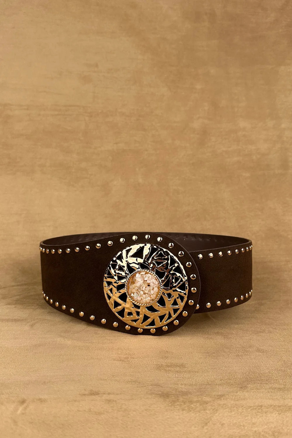 Büyük Tokalı Süet Kemer