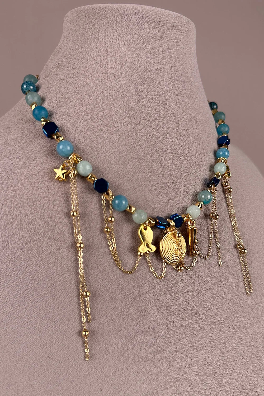 Doğal Taş Charm Kolye