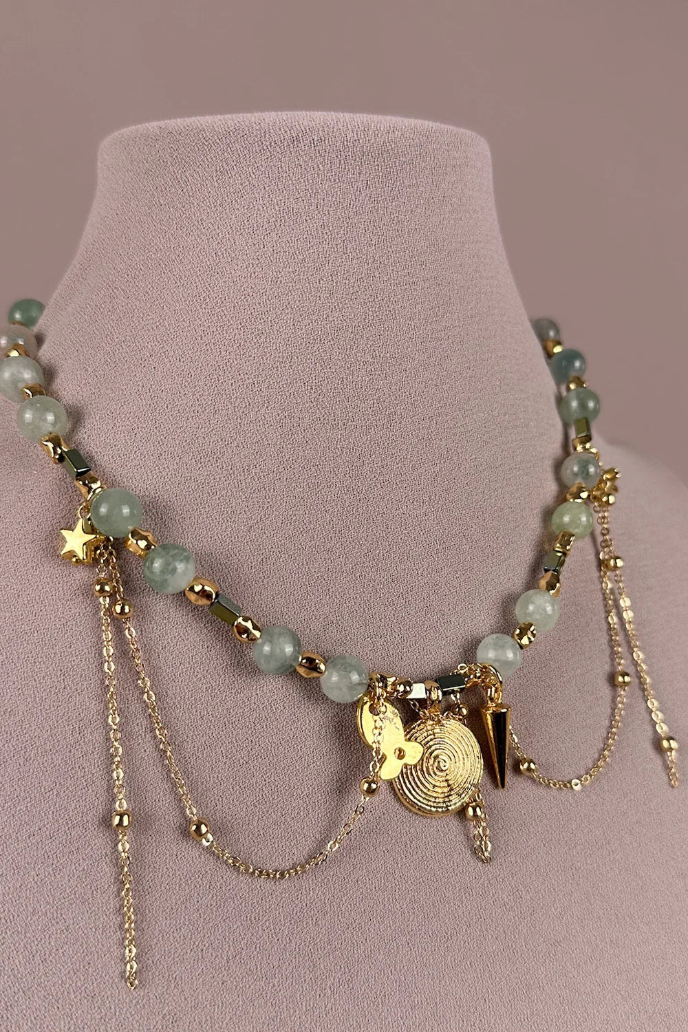 Doğal Taş Charm Kolye