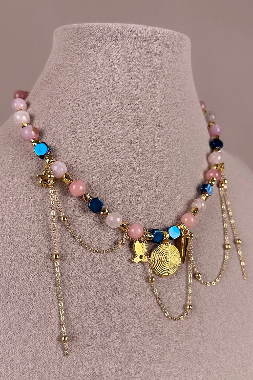 Doğal Taş Charm Kolye