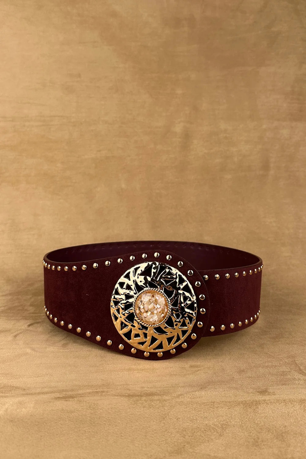 Büyük Tokalı Süet Kemer