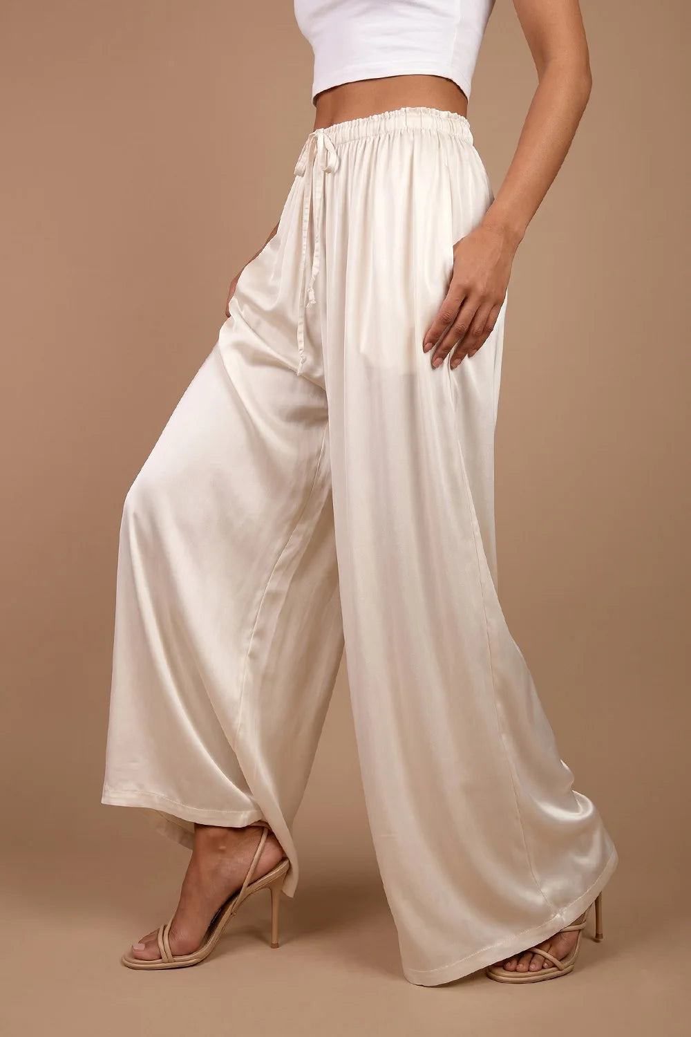 İpek Saten Pantolon