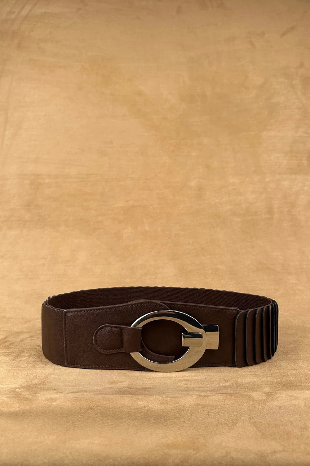 Yuvarlak Tokalı Elastik Kemer