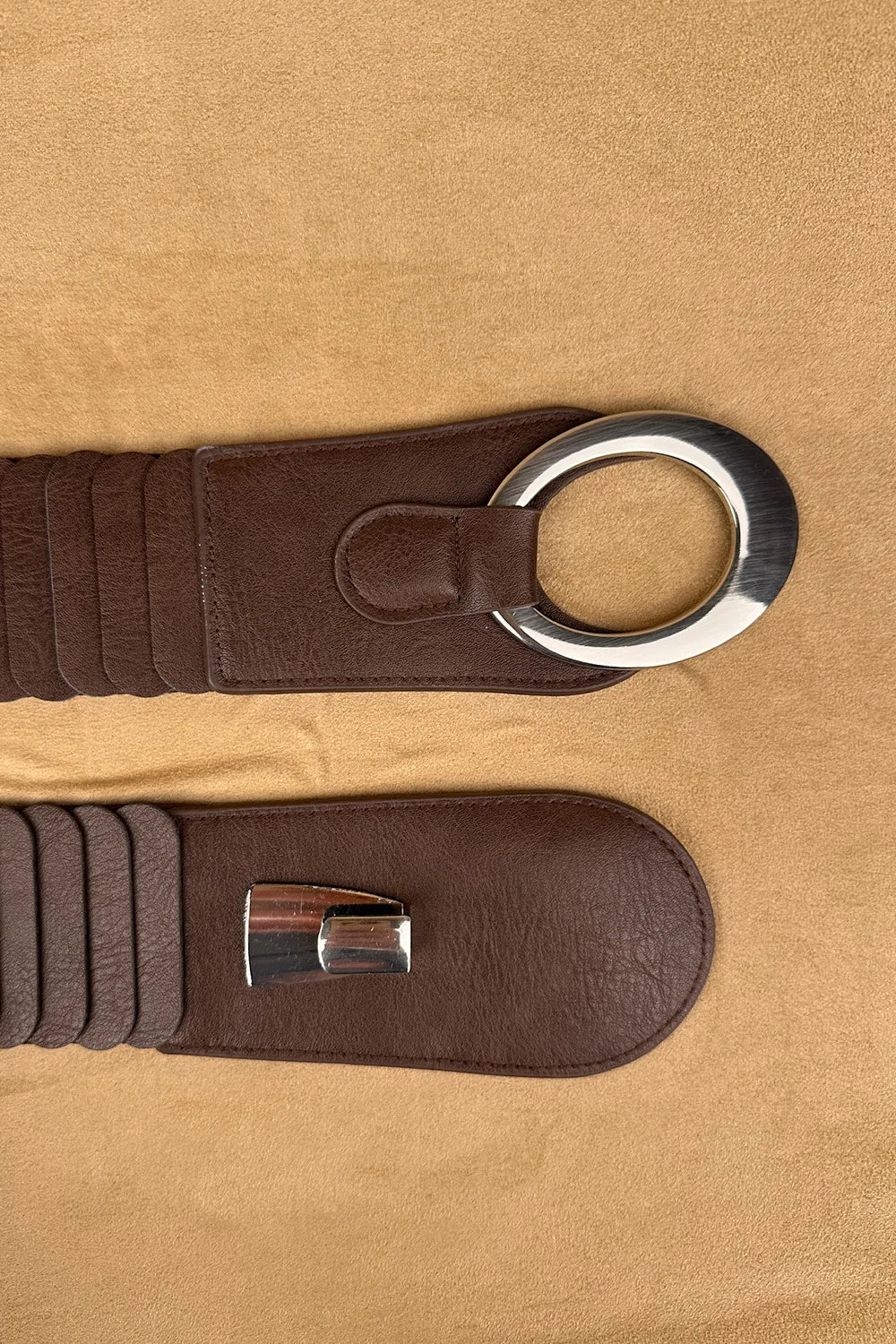 Yuvarlak Tokalı Elastik Kemer