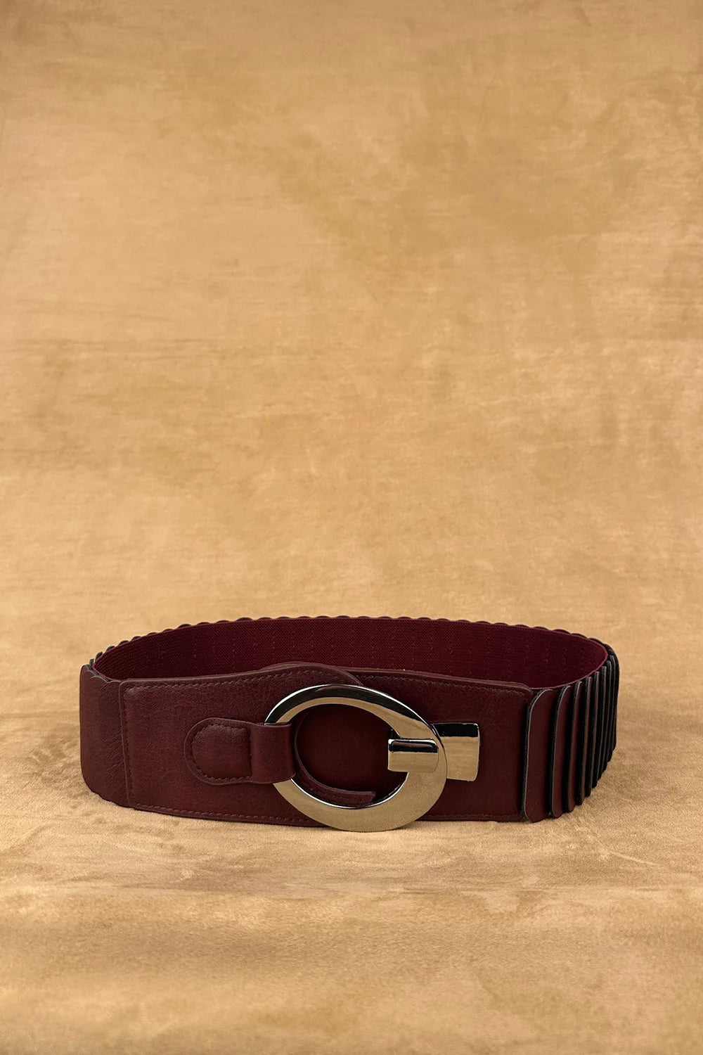 Yuvarlak Tokalı Elastik Kemer