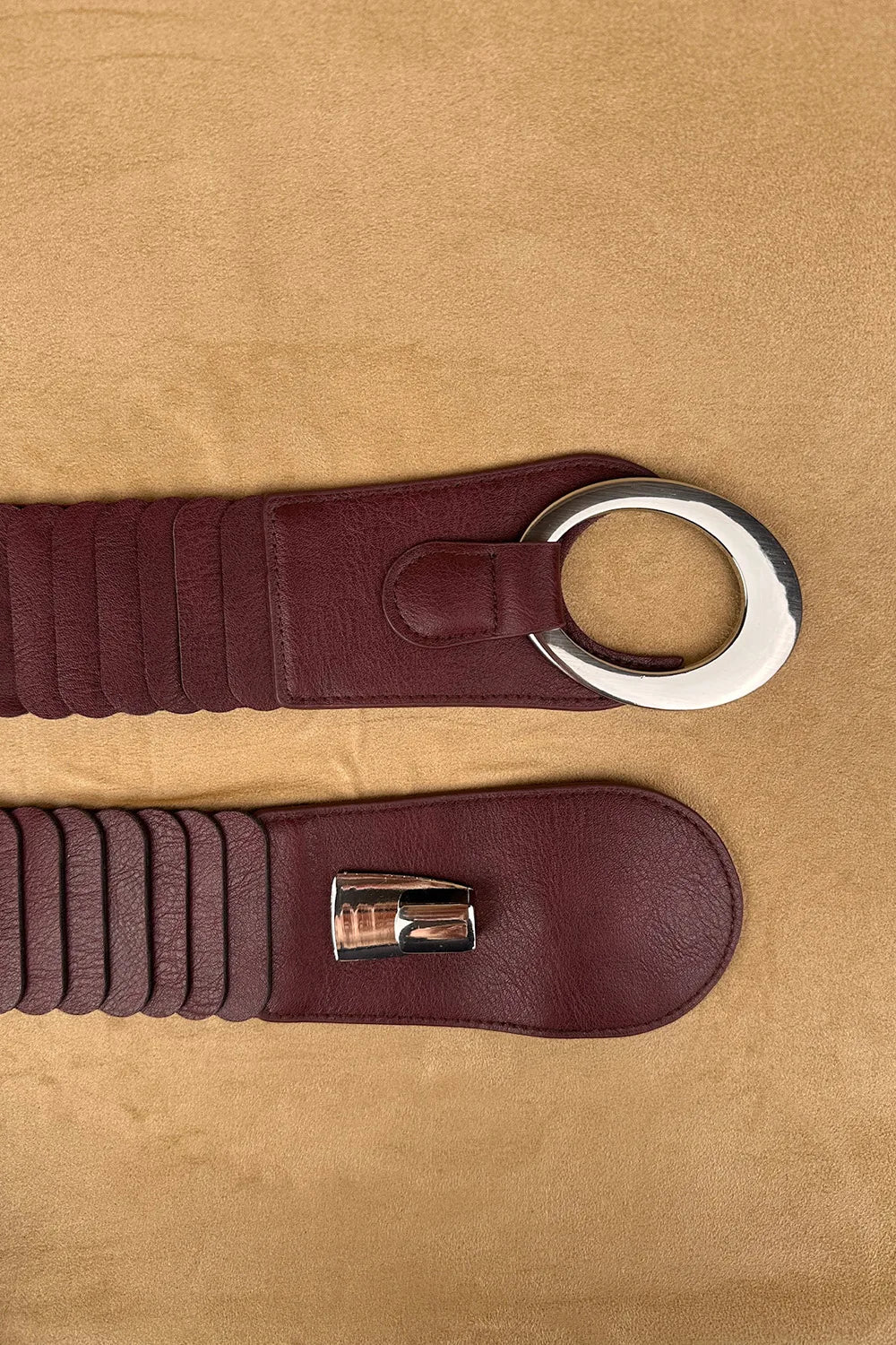 Yuvarlak Tokalı Elastik Kemer