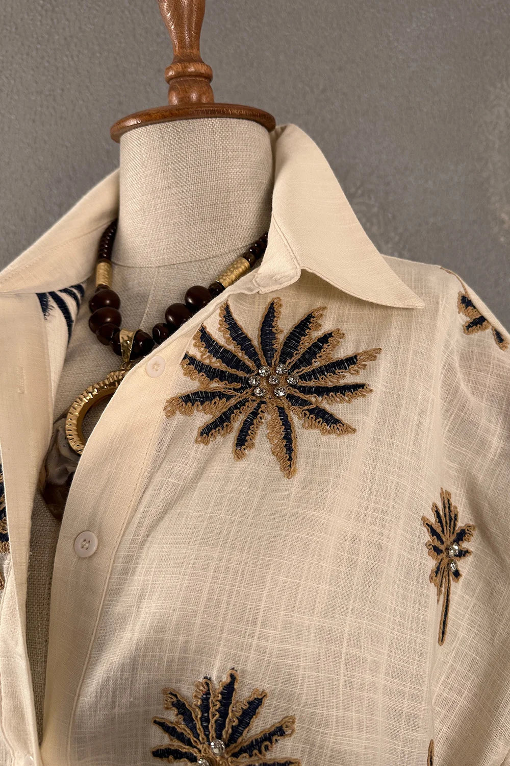 Nakışlı Oversize Pantolon Takım