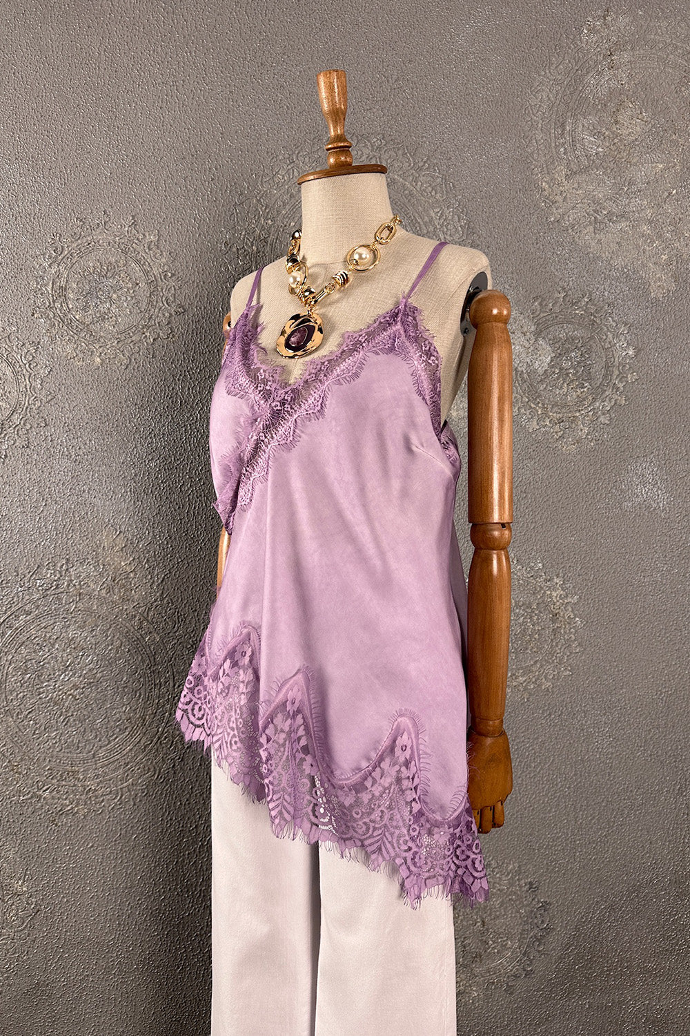 Dantelli Saten Bluz
