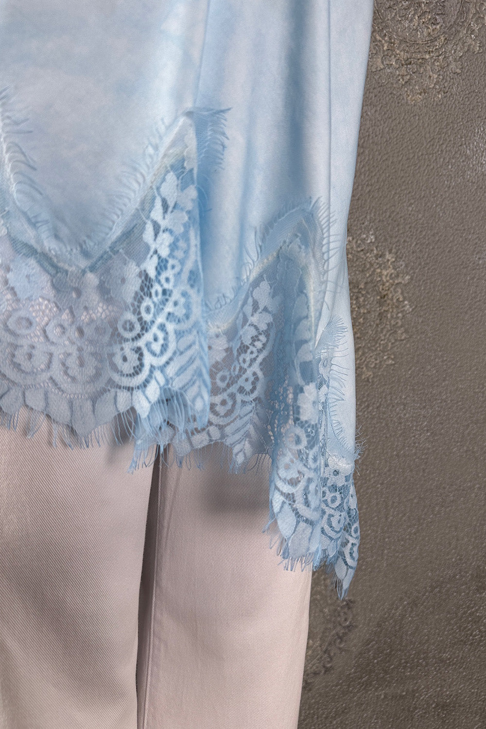 Dantelli Saten Bluz