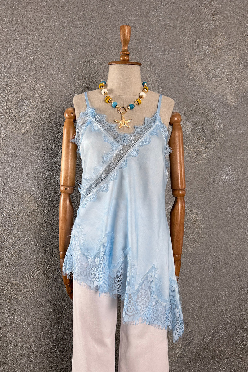 Dantelli Saten Bluz