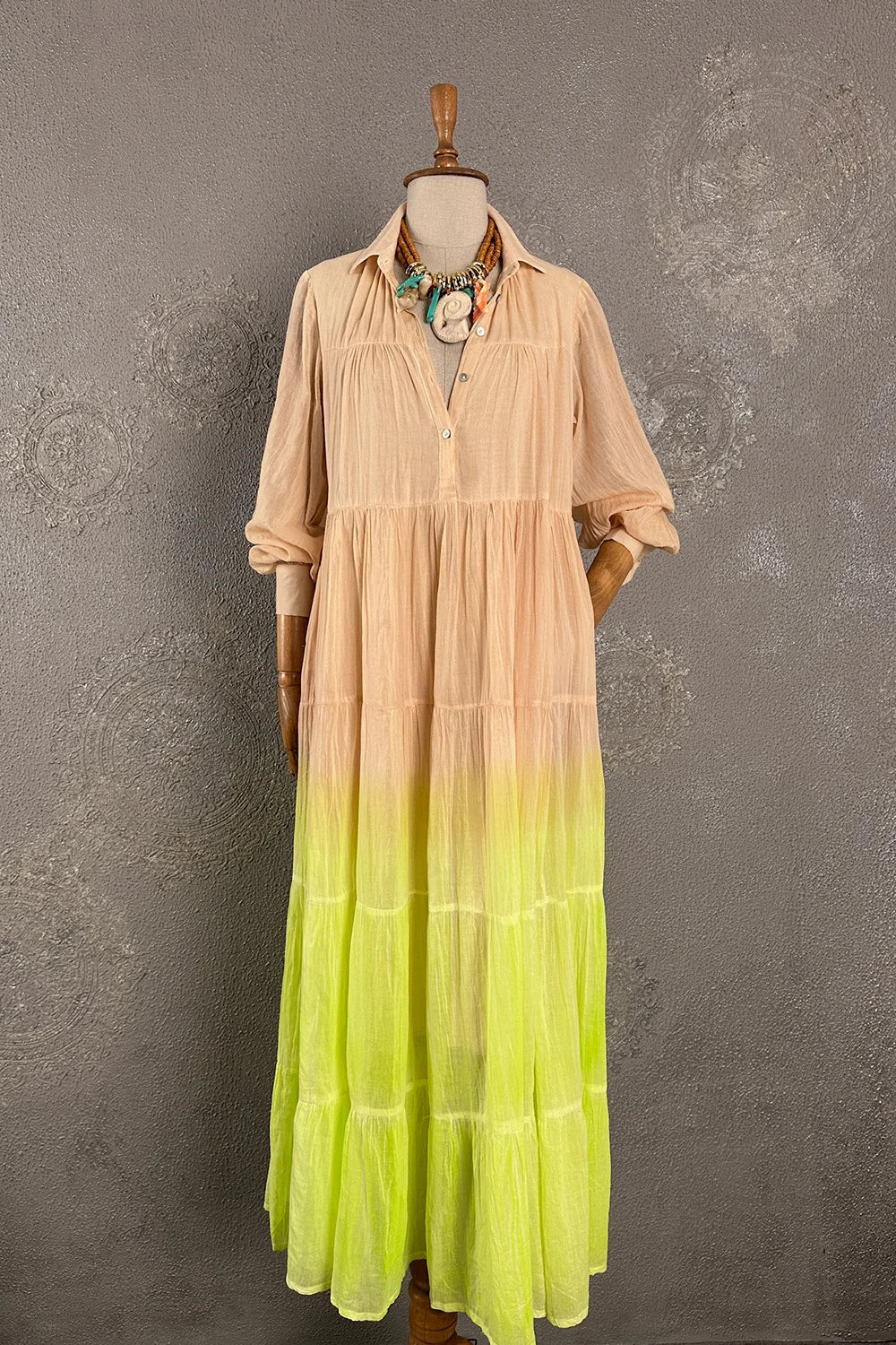 Degrade Maxi Elbise