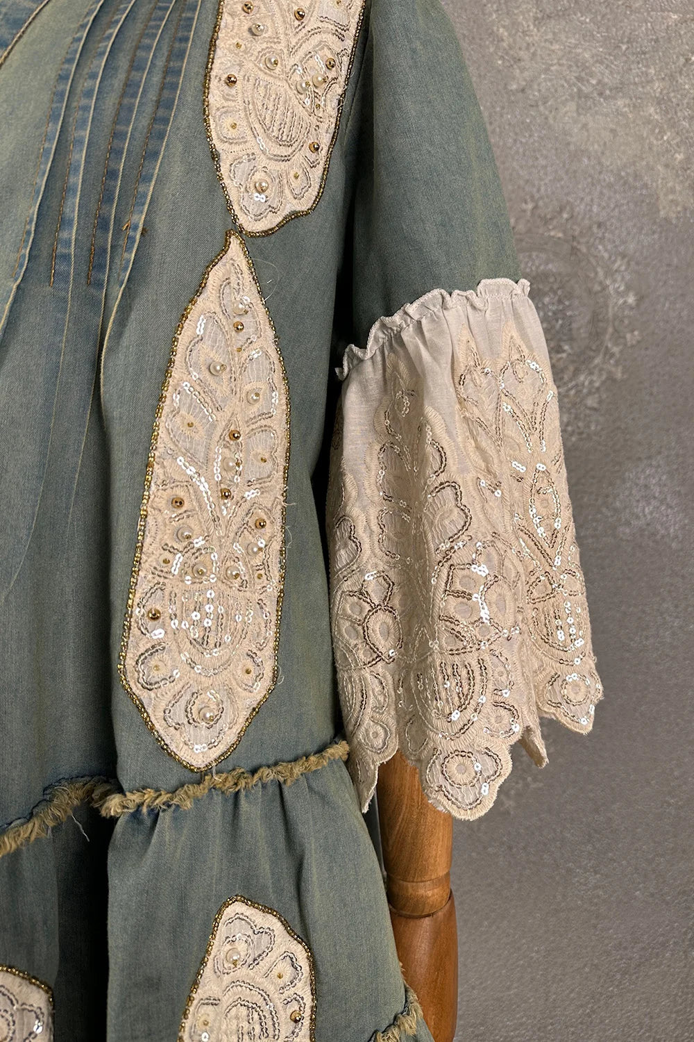 Denim Bohem Elbise