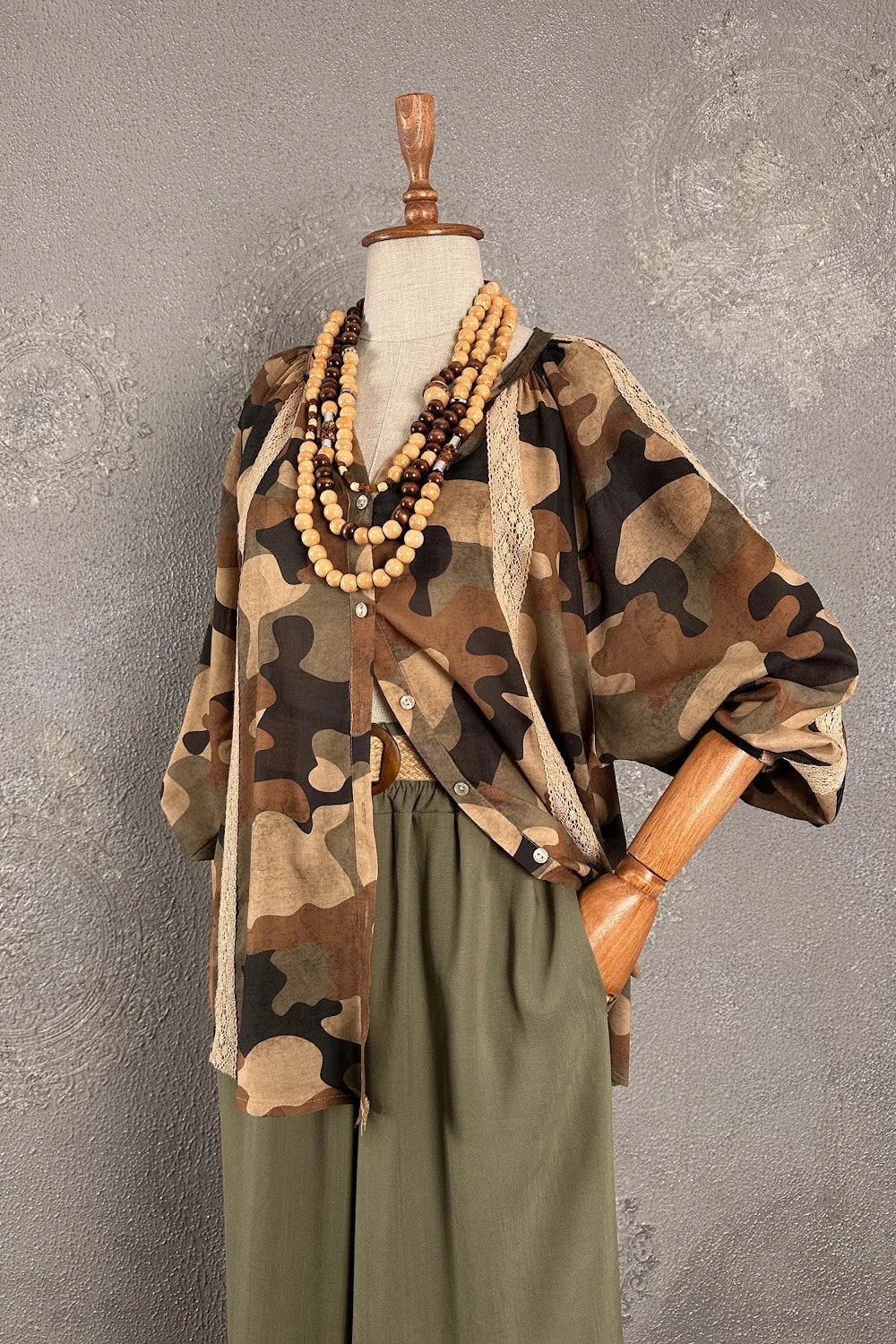 Kamuflaj Desenli Gömlek