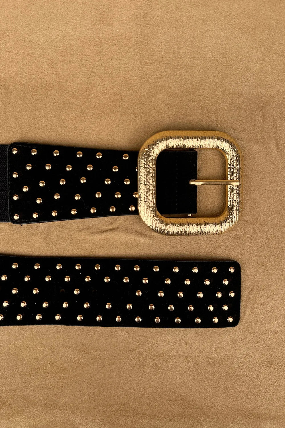 Zımba Detaylı Elastik Kemer