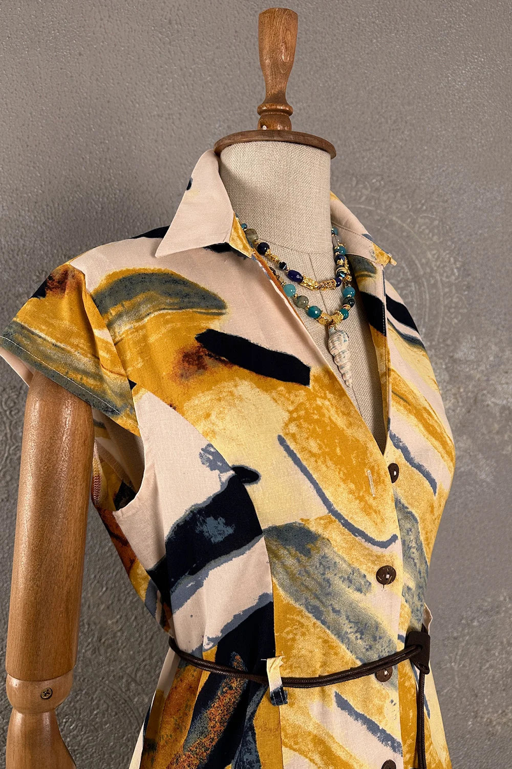 Desenli Gömlek Elbise