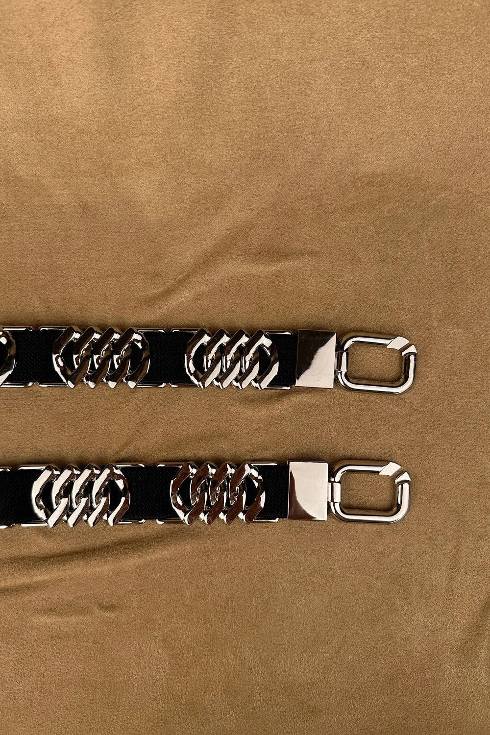 Metal Aksesuar Detaylı Elastik Kemer