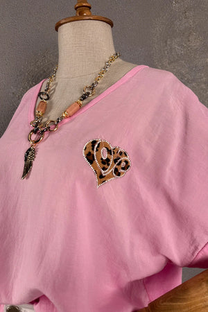 Oversize Keten T-shirt