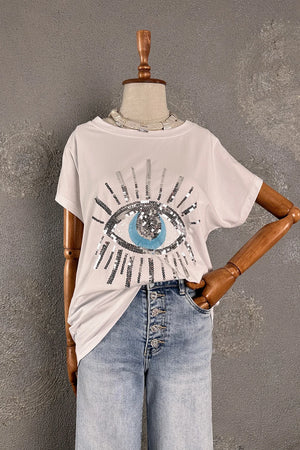 Göz Desenli T-shirt
