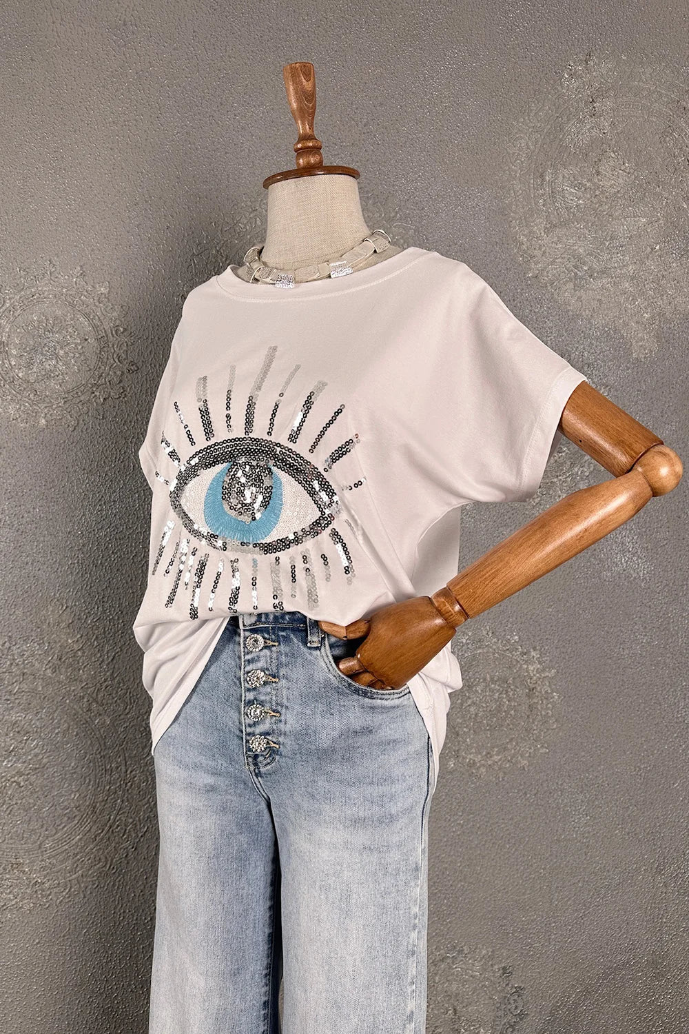 Göz Desenli T-shirt